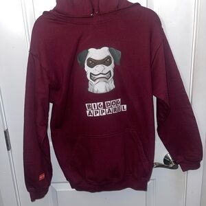 Big Dog Apparel Maroon Hoodie